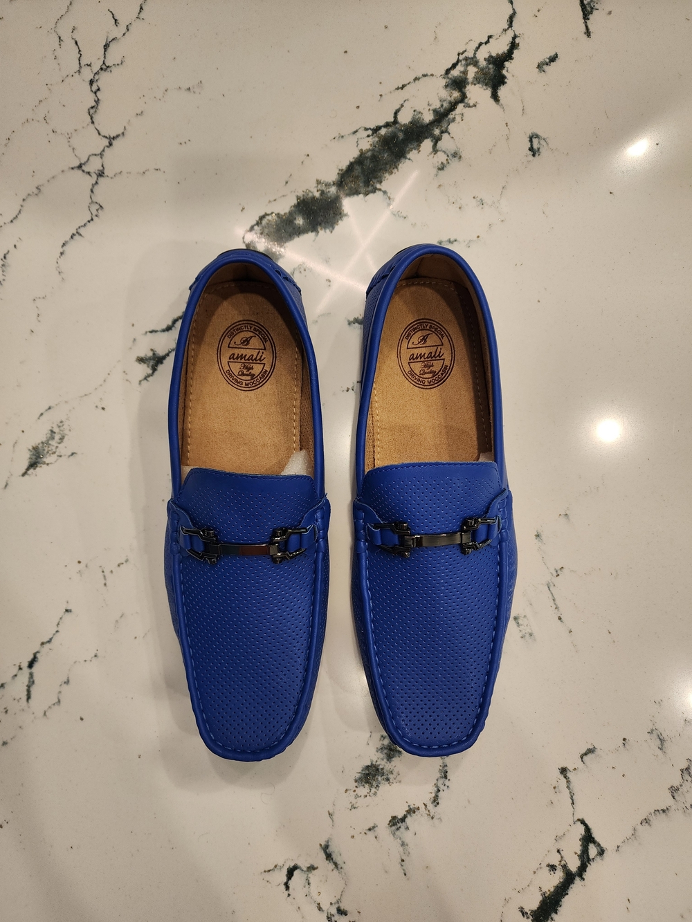 Amalfi Men's Royal Blue Bit-Detail Loafers